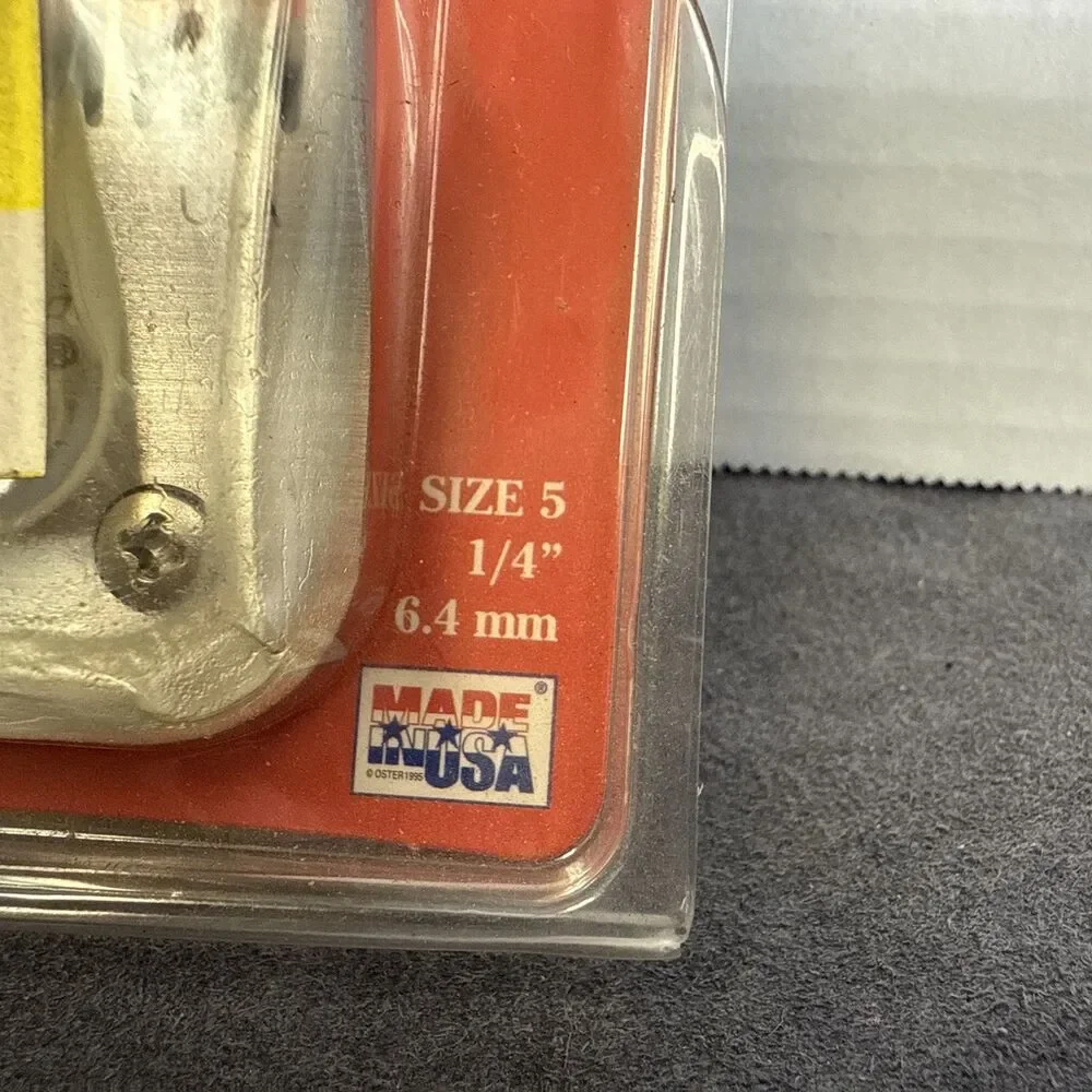 Oster Clipper Replacement Blade Cat #919-06 Size 5 1/4” 6.3mm Red Package